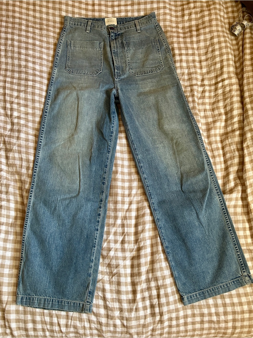 Doen Wide-Leg Jeans in Light Blue